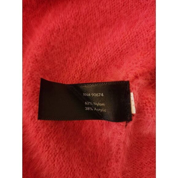 Boston Proper pink plush open front cardigan size xsmall - Picture 9 of 11